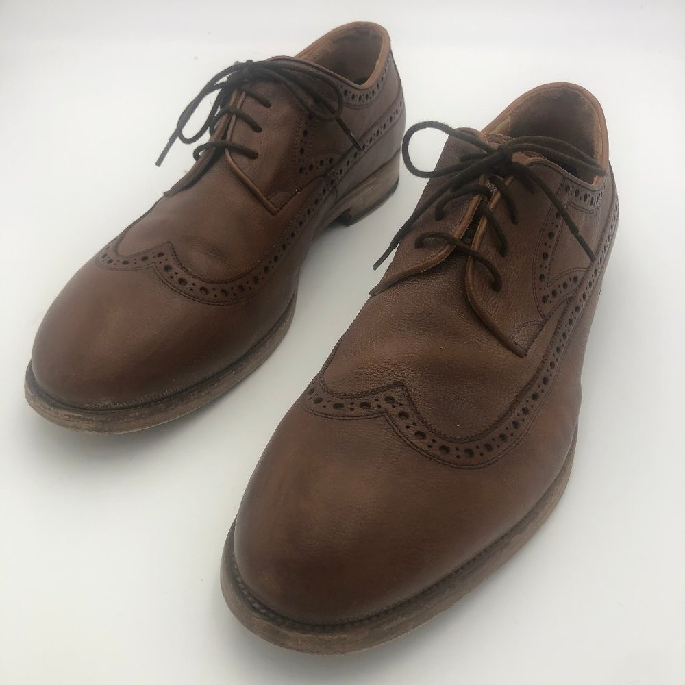 Jump New York Handmade Vero Cuoio Wingtip Oxford, Men's Size 13/EUR 46